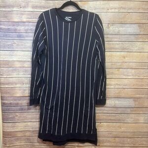 Just Female Star Dress Navy White Stripe Size Small